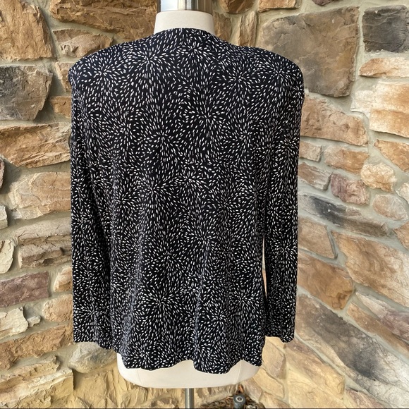 Alex Evenings Metallic Open Front Jacket with Matching Tank - Picture 5 of 14